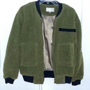 J.O.A. Zip up Sherpa jacket
